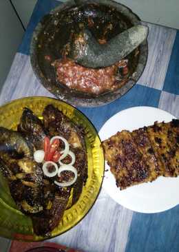 Ikan Nila n tempe Bakar Pedas Manis