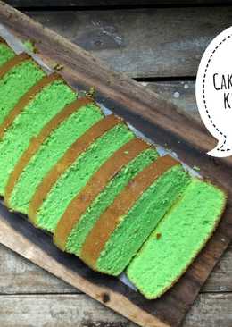 Cake pandan susu kental manis