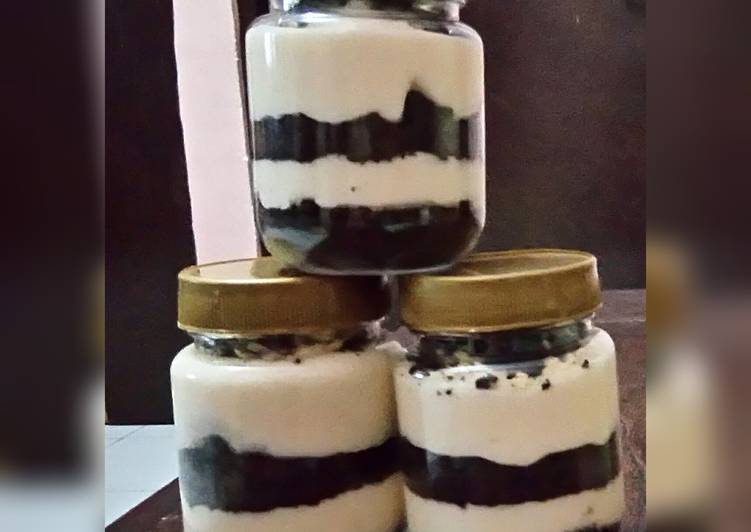 Resep Oreo Cheese Cake in jar Kiriman dari Yayang Birhatitin