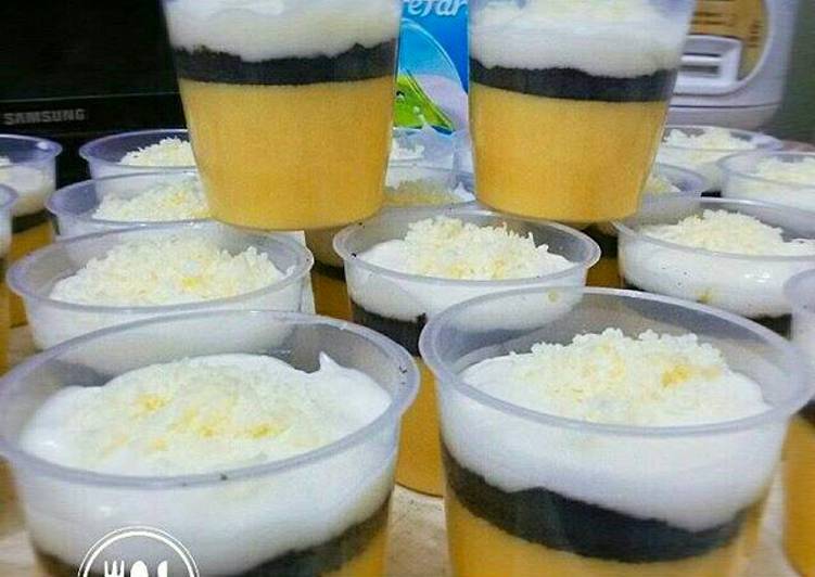 resep masakan Puding Jagung mix N' match Oreo Cheesecake