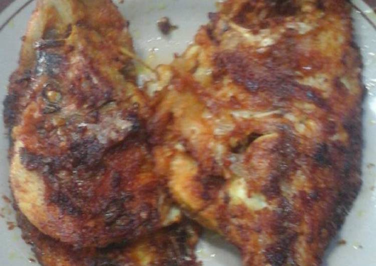 resep masakan Ikan nila  merah bakar teflon sambal kecap