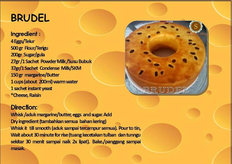 cara membuat Brudel Cake Manado