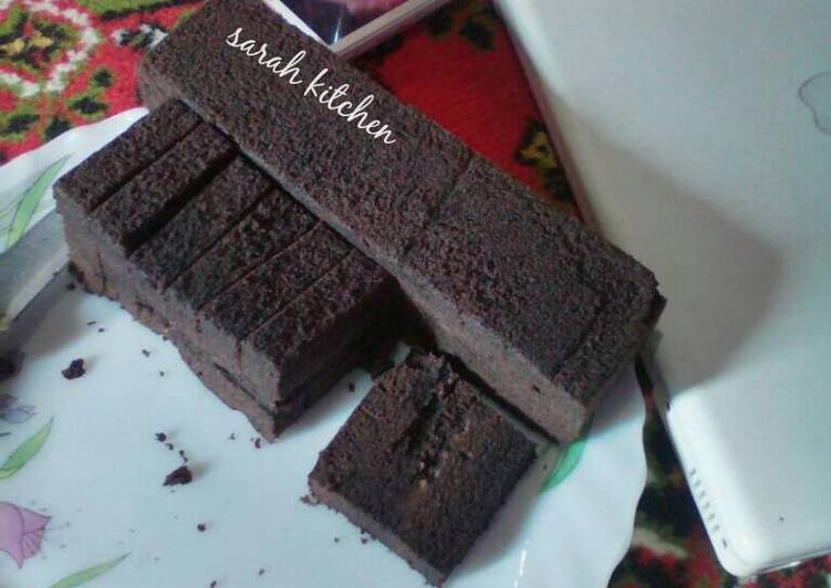 resep Brownies Kukus Ketan Item/Bronketem