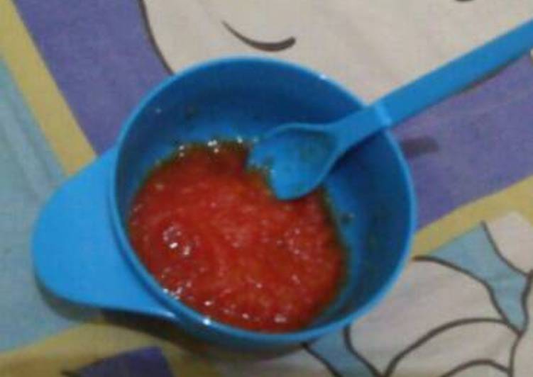 resep masakan MpAsi 6 month Day 2 #puree pepaya