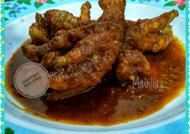 gambar untuk resep Ceker pedas manis ulalaa