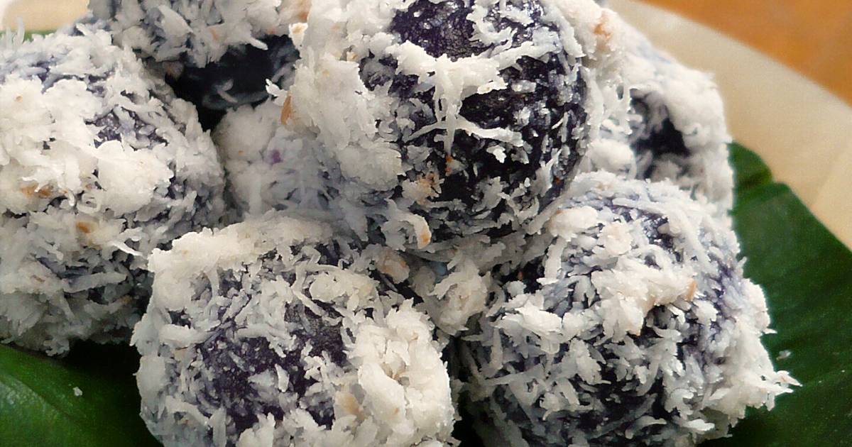 Resep klepon ubi ungu Resep klepon ubi ungu
