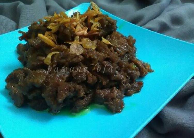 resep lengkap untuk Empal suwir daging sapi