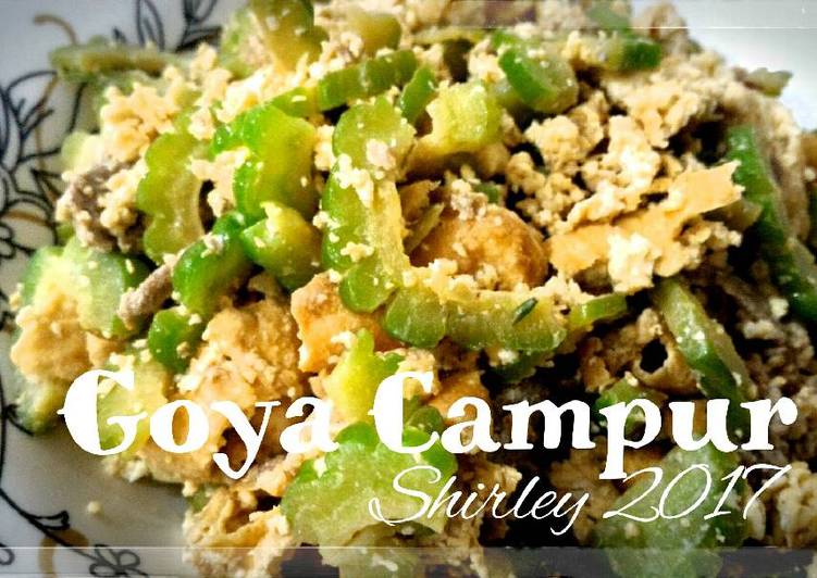 resep Goya campur / tumis pare ala jepang