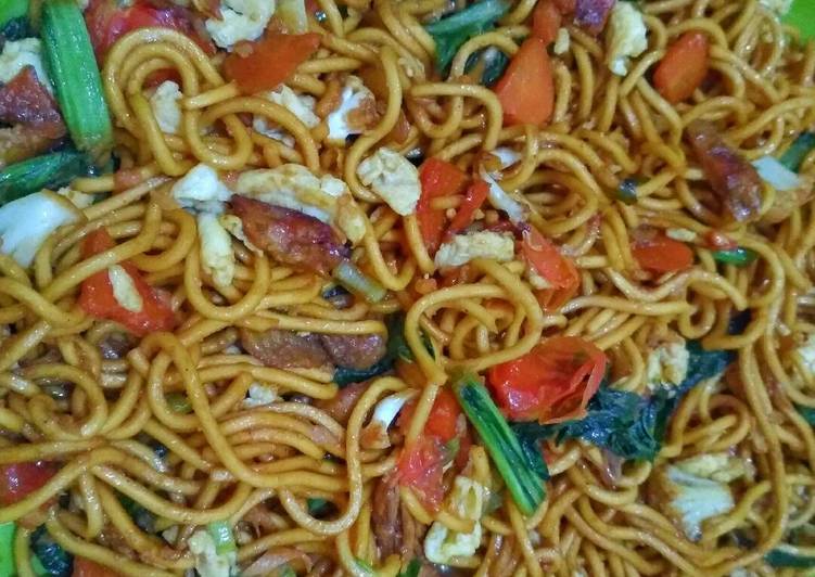 resep lengkap untuk Mie Goreng Tek Tek Sayur