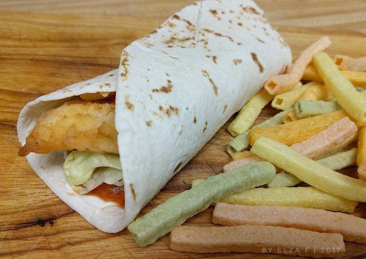 resep lengkap untuk Fish Wrap