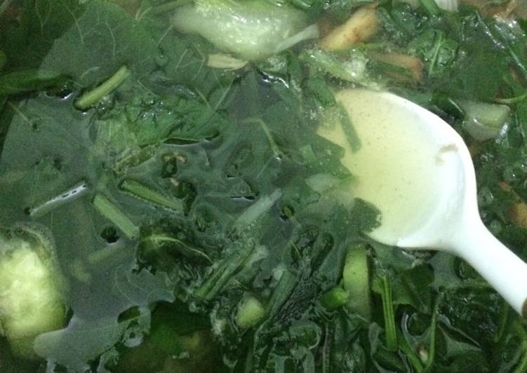 resep makanan Sayur bening / sayur bayam rumahan