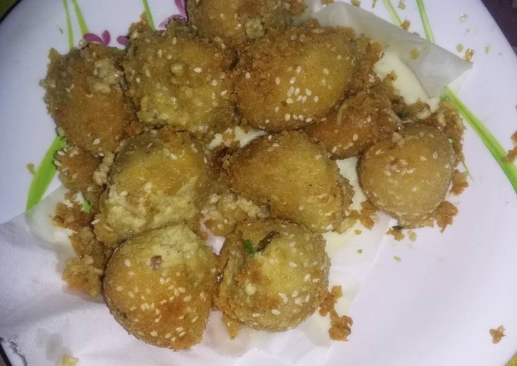 Resep Boal bola tempe teri keju By Monika Gandhes Silangit