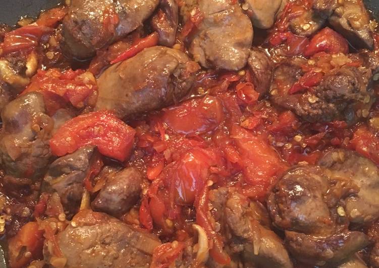  Resep Balado tomat ati dan jantung ayam oleh Mila Karsani 