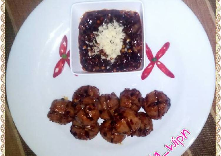 Resep Bakso Bakar Pedas Saus BBQ dan Madu - Nila Setiawan (Wipn Kitchen)