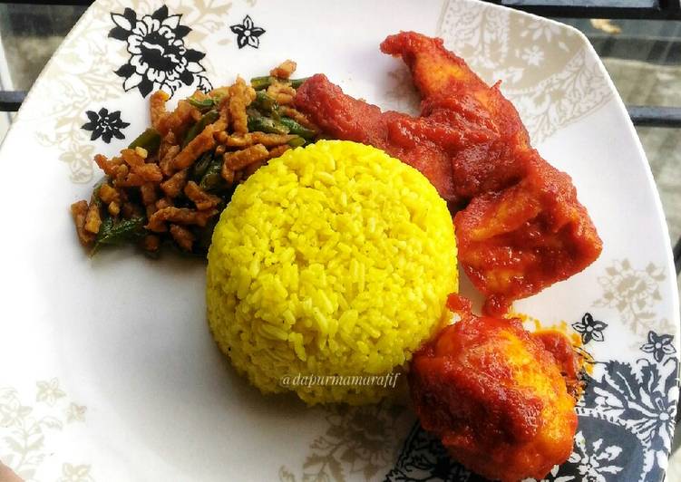 resep Nasi kuning ricecooker