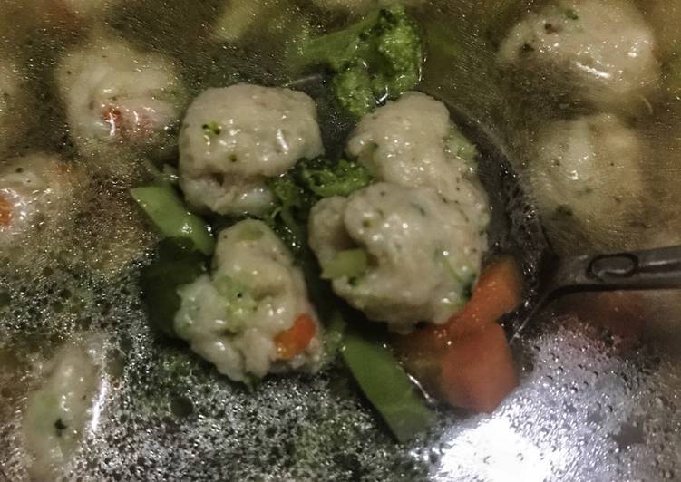 resep masakan Sup bola bola kakap