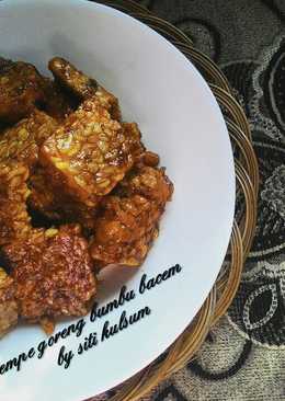 Tempe goreng bumbu bacem