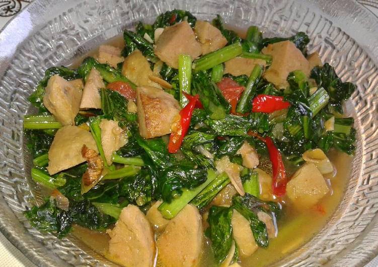 resep Cah bakso dan caisim saus tiram