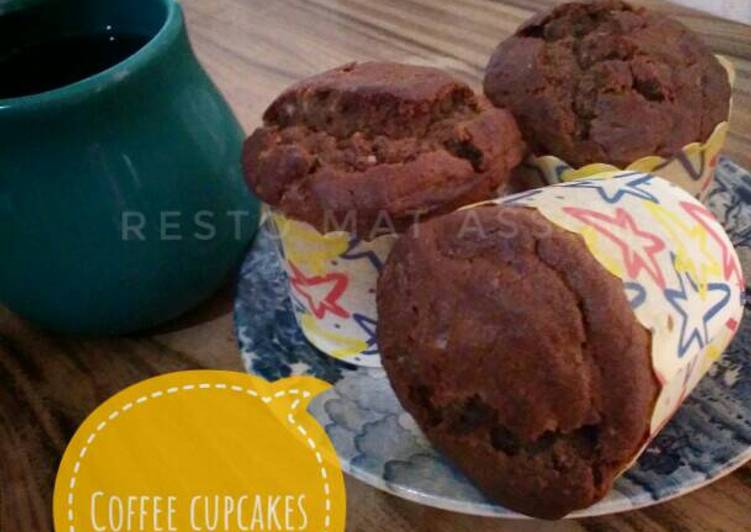 cara membuat Coffee cupcakes