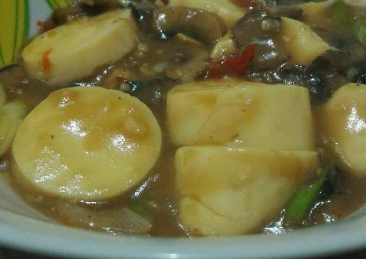 resep masakan Sapo Tahu Jamur