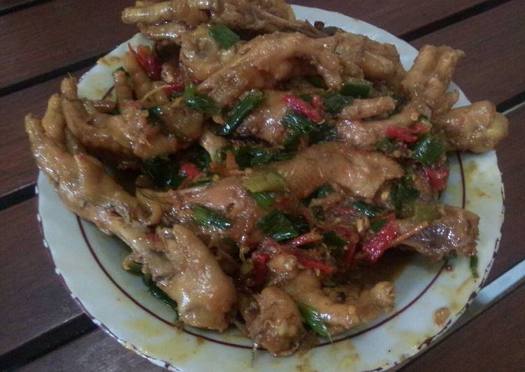 Resep Ceker Ayam Pedas Rica Rica oleh Diani - Cookpad