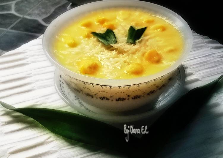 resep Bubur Jagung Manis Dengan Keju Parut (#pr_buburmanis)