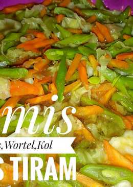 Tumis buncis,wortel,kol (Saus Tiram)