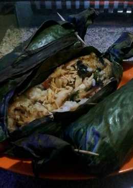 Nasi tutug oncom bakar