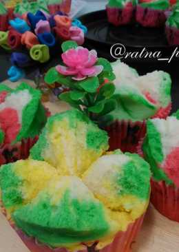 Bolu kukus warna-warni