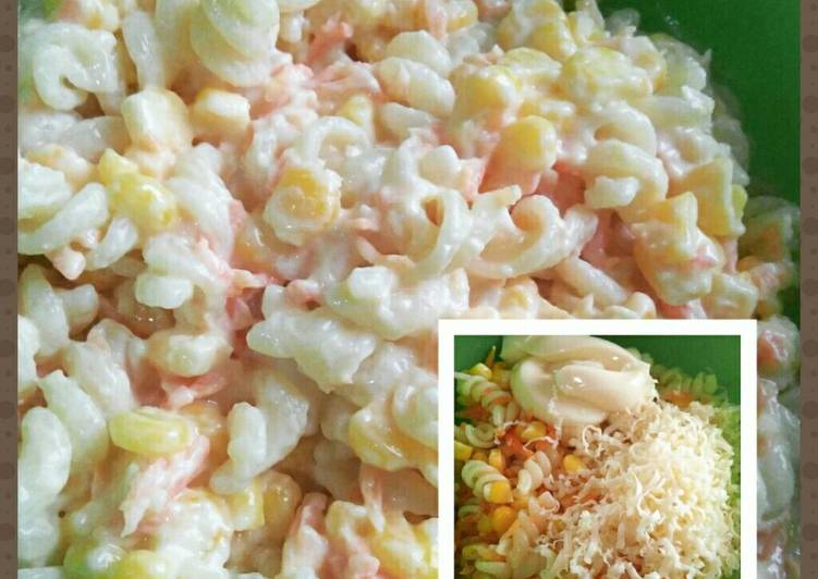 resep lengkap untuk Salad Mac&Cheese Homemade simple