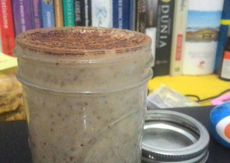 bahan dan cara membuat Oat Kurma Smoothies