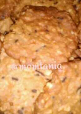 Crunchy oatmeal cookies