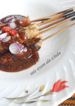 Sate ayam bumbu kacang mix kecap