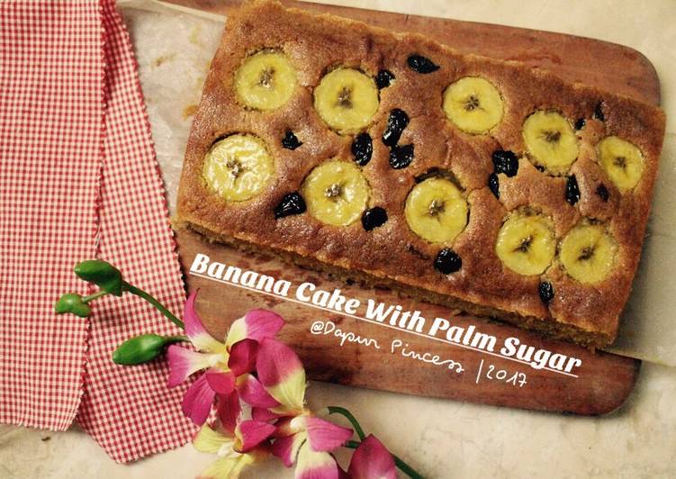 cara membuat Banana Cake with Palm Sugar / Cake Pisang Gula Palm