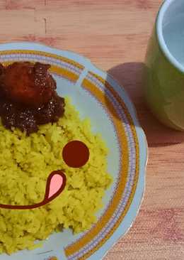 Nasi Kuning Rice Cooker (Simple Banget)