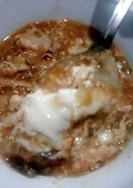 Seblak kuah isi siomay & kerupuk