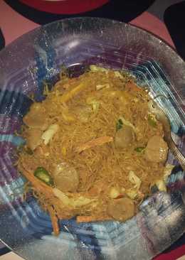 Bihun goreng bakso simpel dan enak