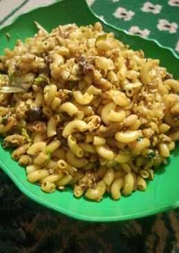 Tumis Makaroni Saus Tiram