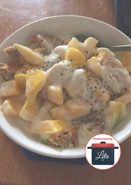 (Diet) Yogurt mangga chia gandumÂ  mudahÂ #homemadebylita