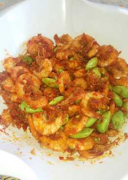 Sambal udang pete