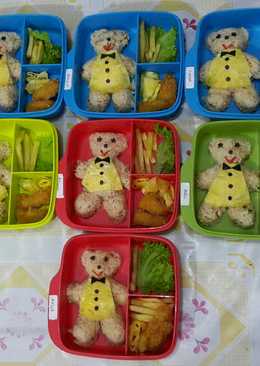 Bekal Anak Bento "Nasi Goreng Tuxedo Bear" ðŸ˜„ðŸ˜ðŸ˜˜