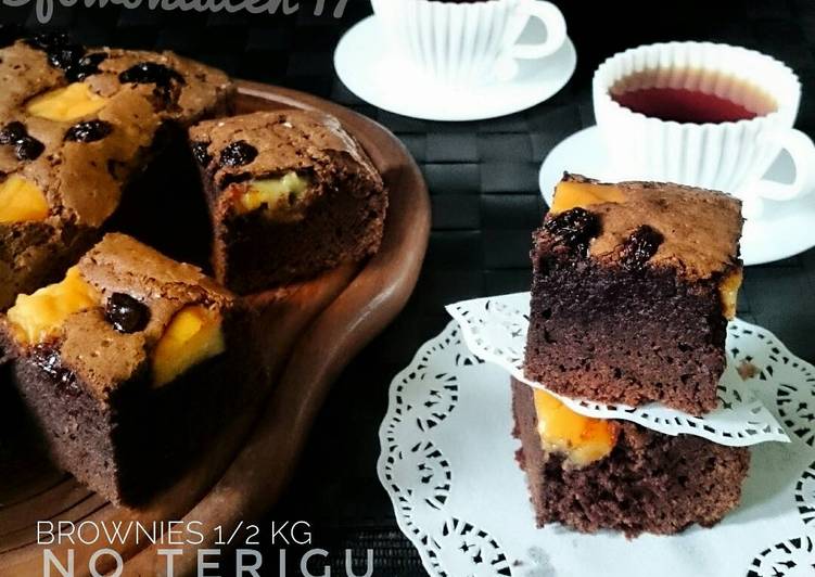 gambar untuk resep Brownies 1/2 kg (#no Terigu)