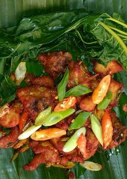 Ayam goreng kering masak cabe