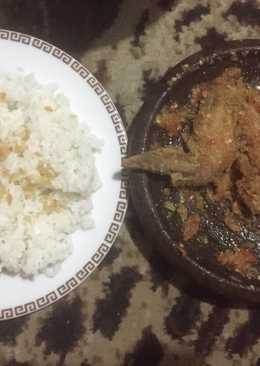 Ayam geprek pedas enak