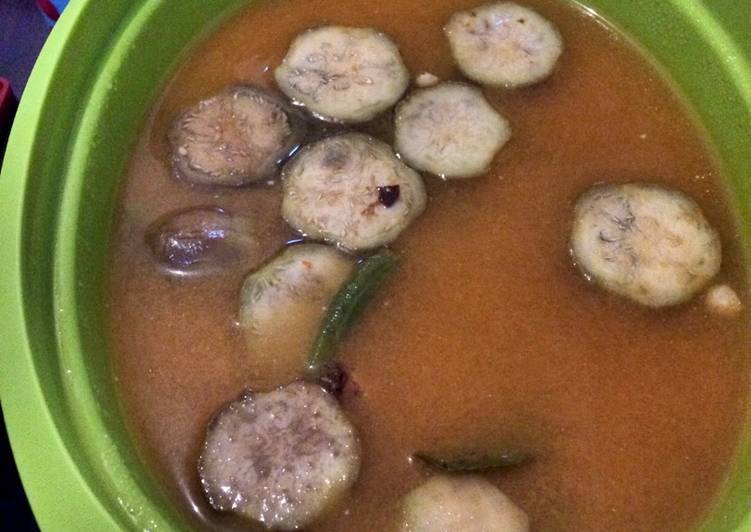 resep Sayur asem terong ungu