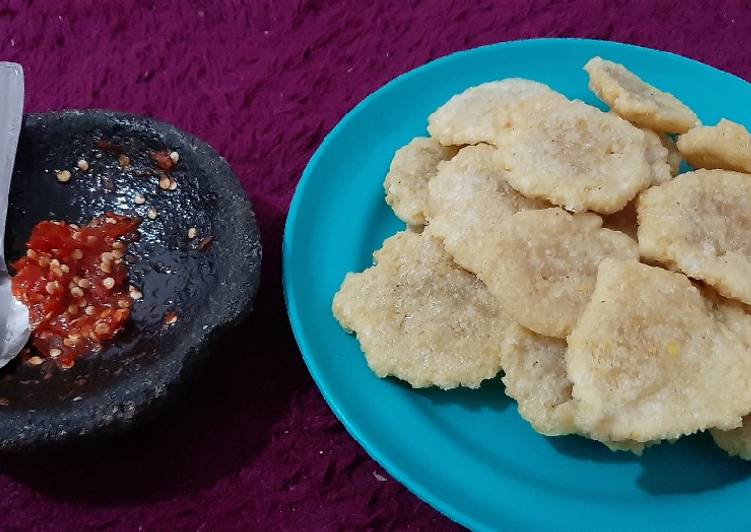 Cireng nasi sambel goang foto resep utama