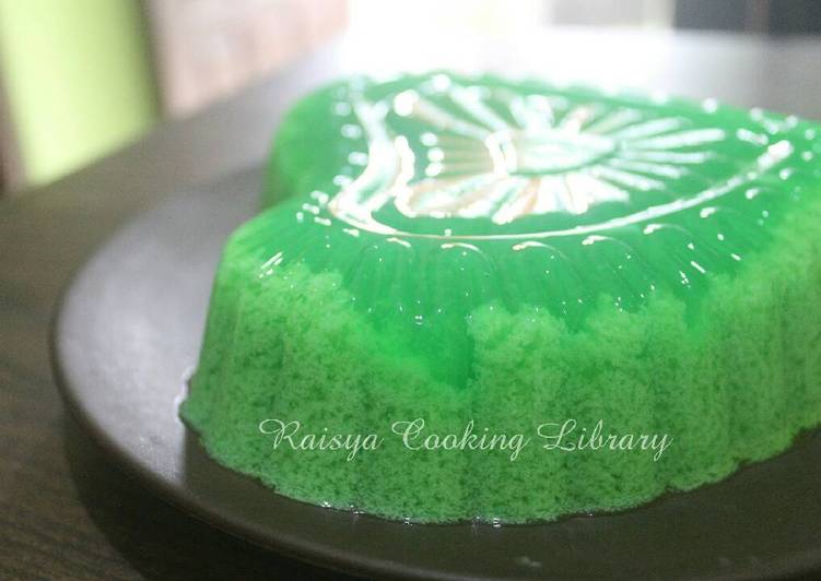 resep lengkap untuk Puding Lumut Praktis Tanpa Daun Pandan