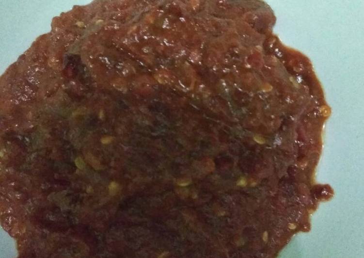 gambar untuk cara membuat Sambal terasi tomat