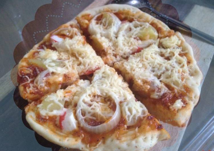 resep makanan Pizza Teflon pertama kali ??