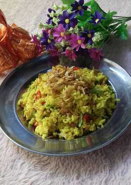 Nasi goreng kunyit udang kering #Bandung_recookgiacintapermana